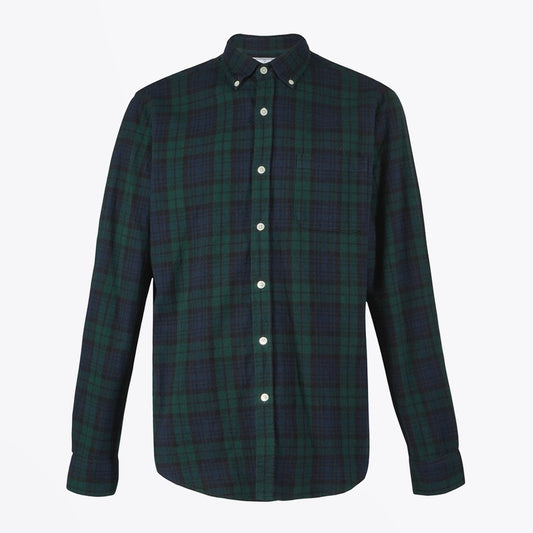 - Bonfim - Checked Shirt - Navy/Green
