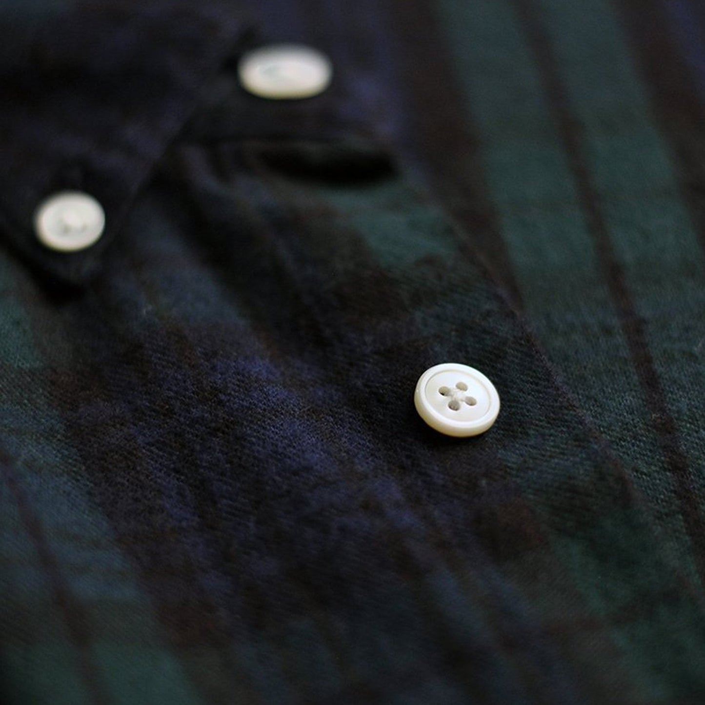 - Bonfim - Checked Shirt - Navy/Green