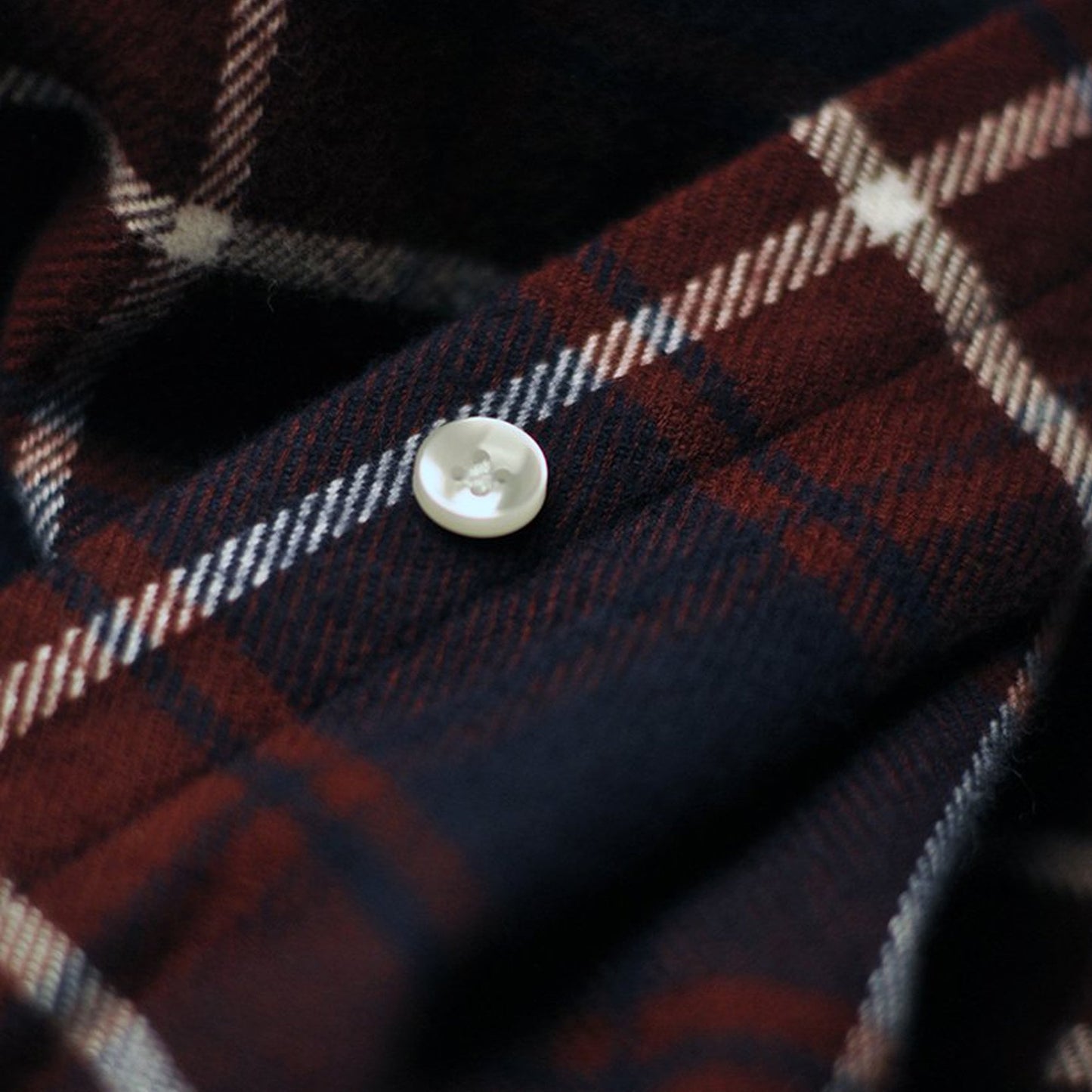 - Cruise - Checked Shirt - Navy/Burgundy