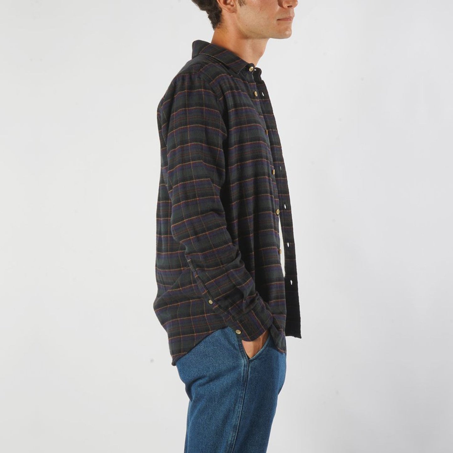Lordelo - Checked Shirt - Navy/Green