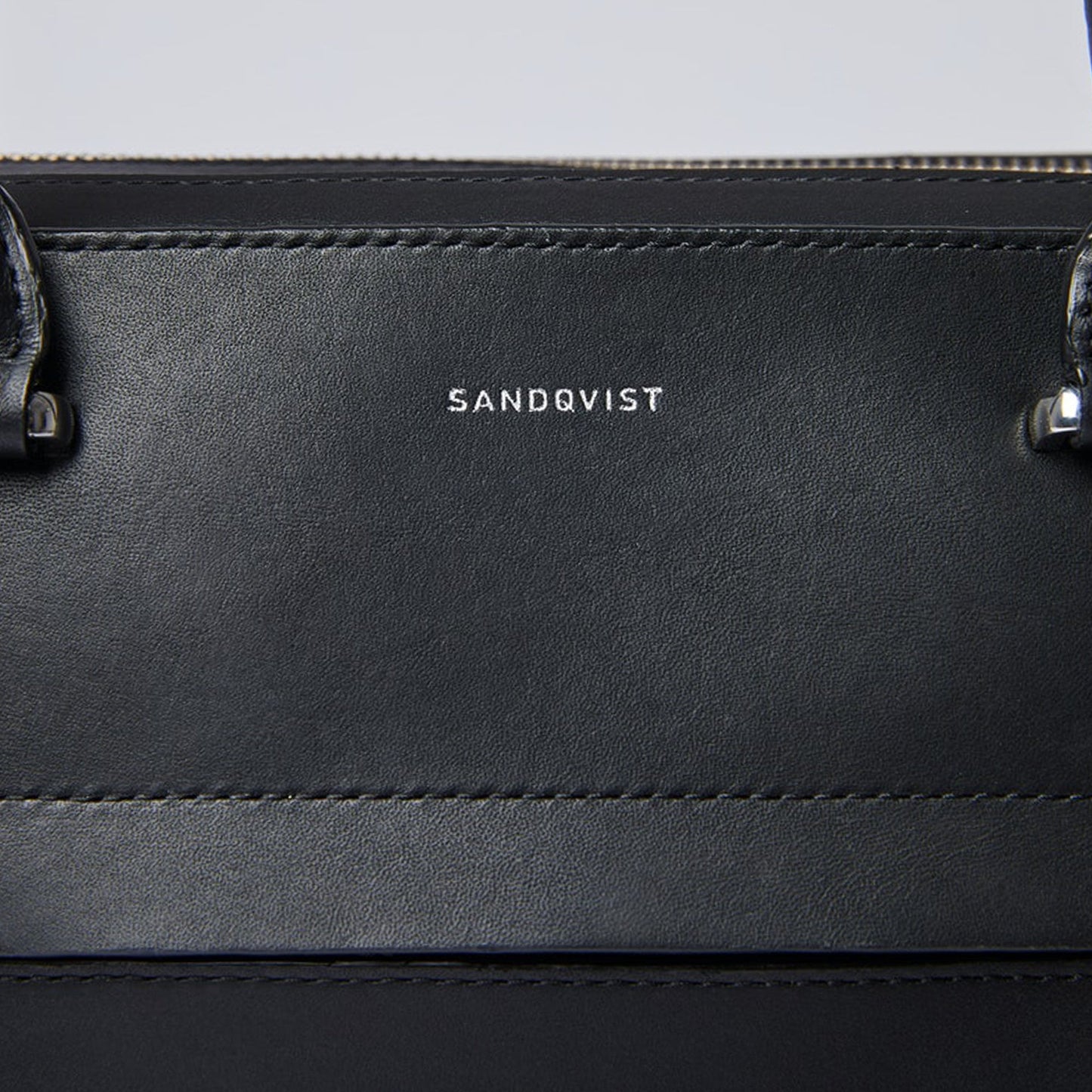 Lesli - Dual Zip Leather Bag - Black