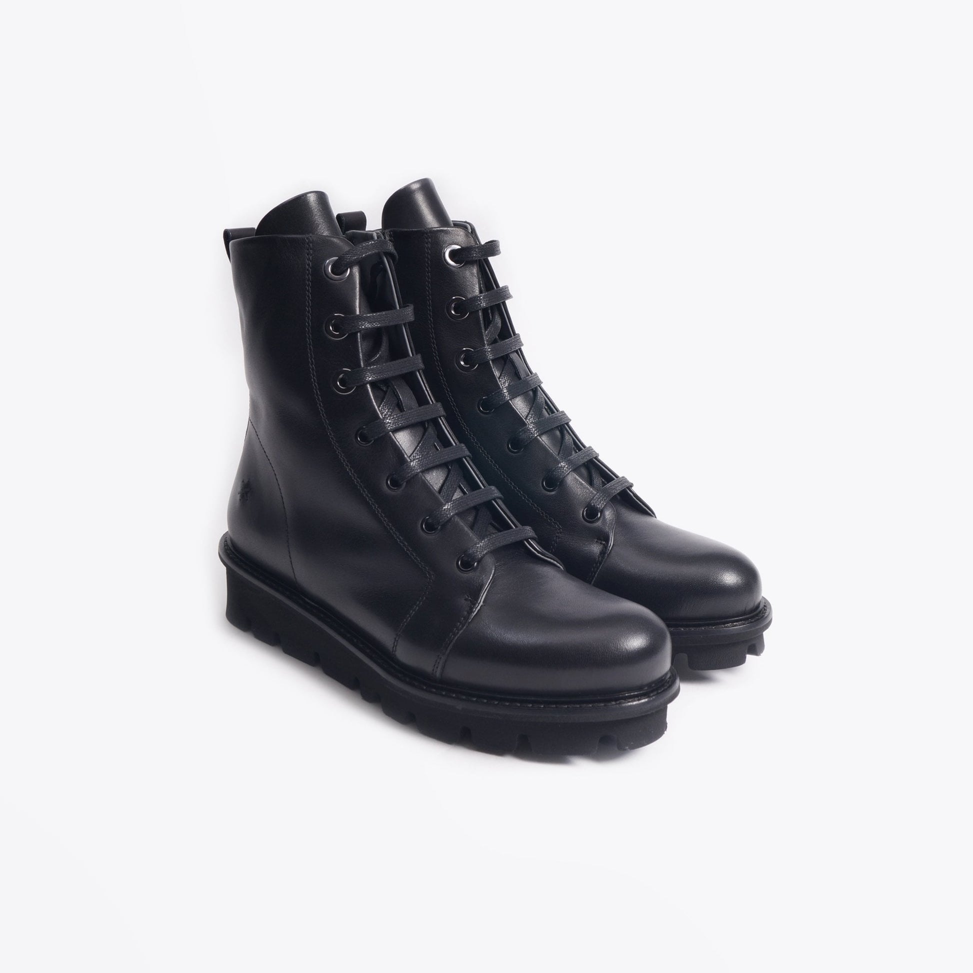 Patrizia Kuni - Leather Lace-up Boot - Black