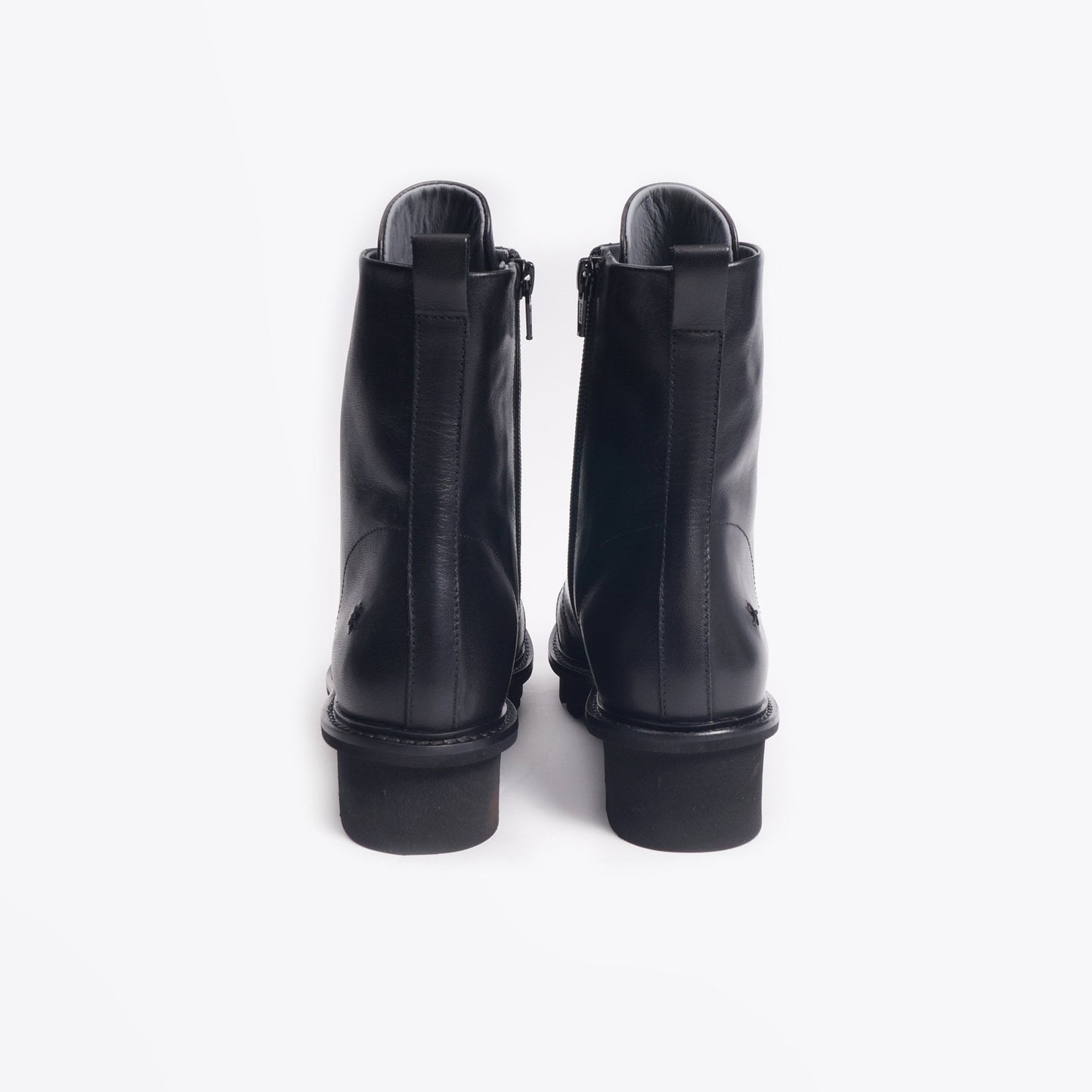 Kuni - Leather Lace-up Boot - Black