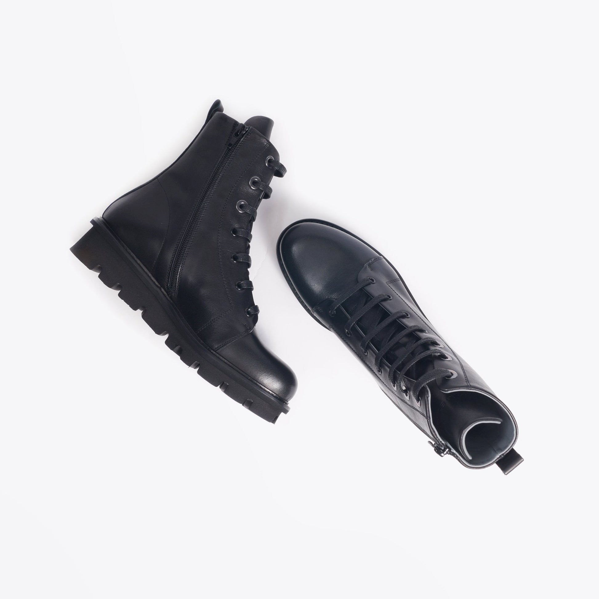 Patrizia Kuni - Leather Lace-up Boot - Black