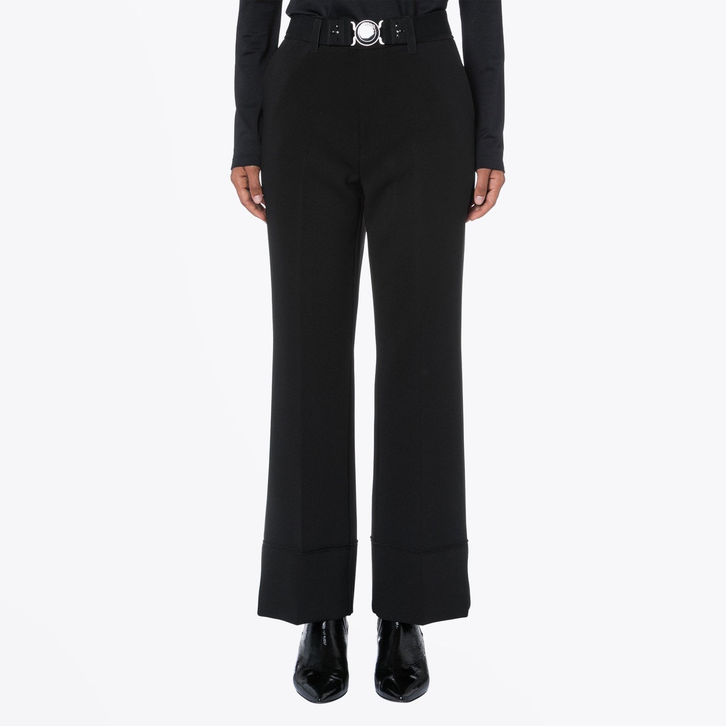 - Come-Along - Flared Pants - Black