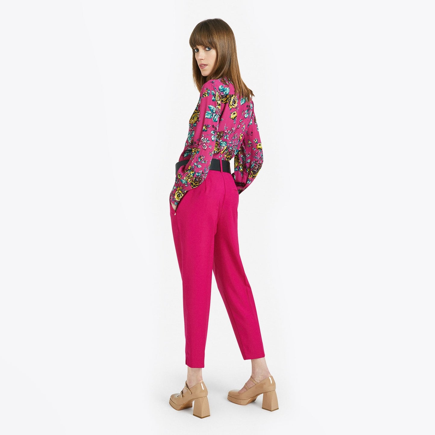 - Cigarette Trousers - Pink