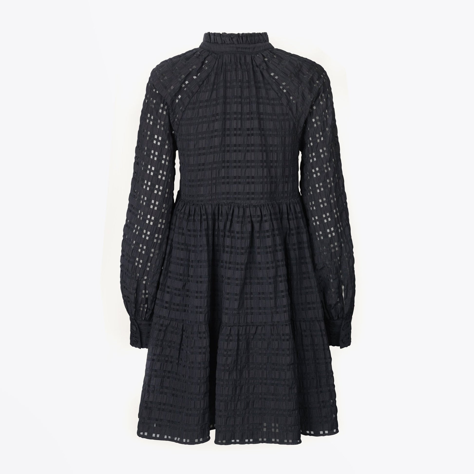 Stine Jasmine - Gingham Short Dress - Black