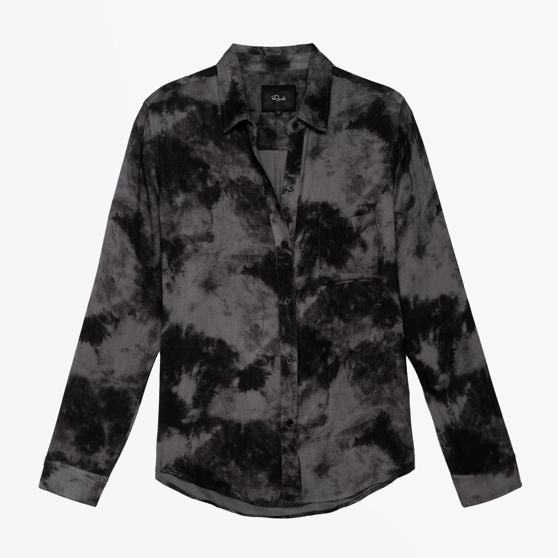 Rails Hunter - Tie-Dye Shirt - Charcoal