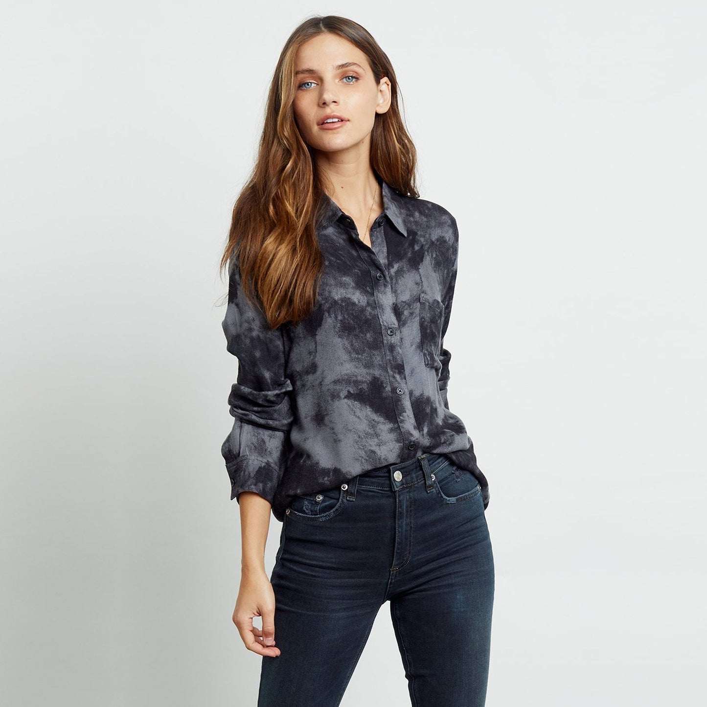 Hunter - Tie-Dye Shirt - Charcoal