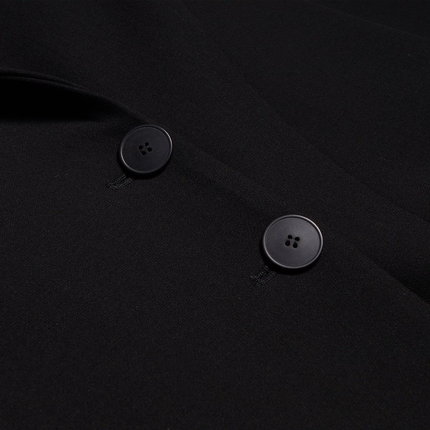 Mantel Long Coat - Black