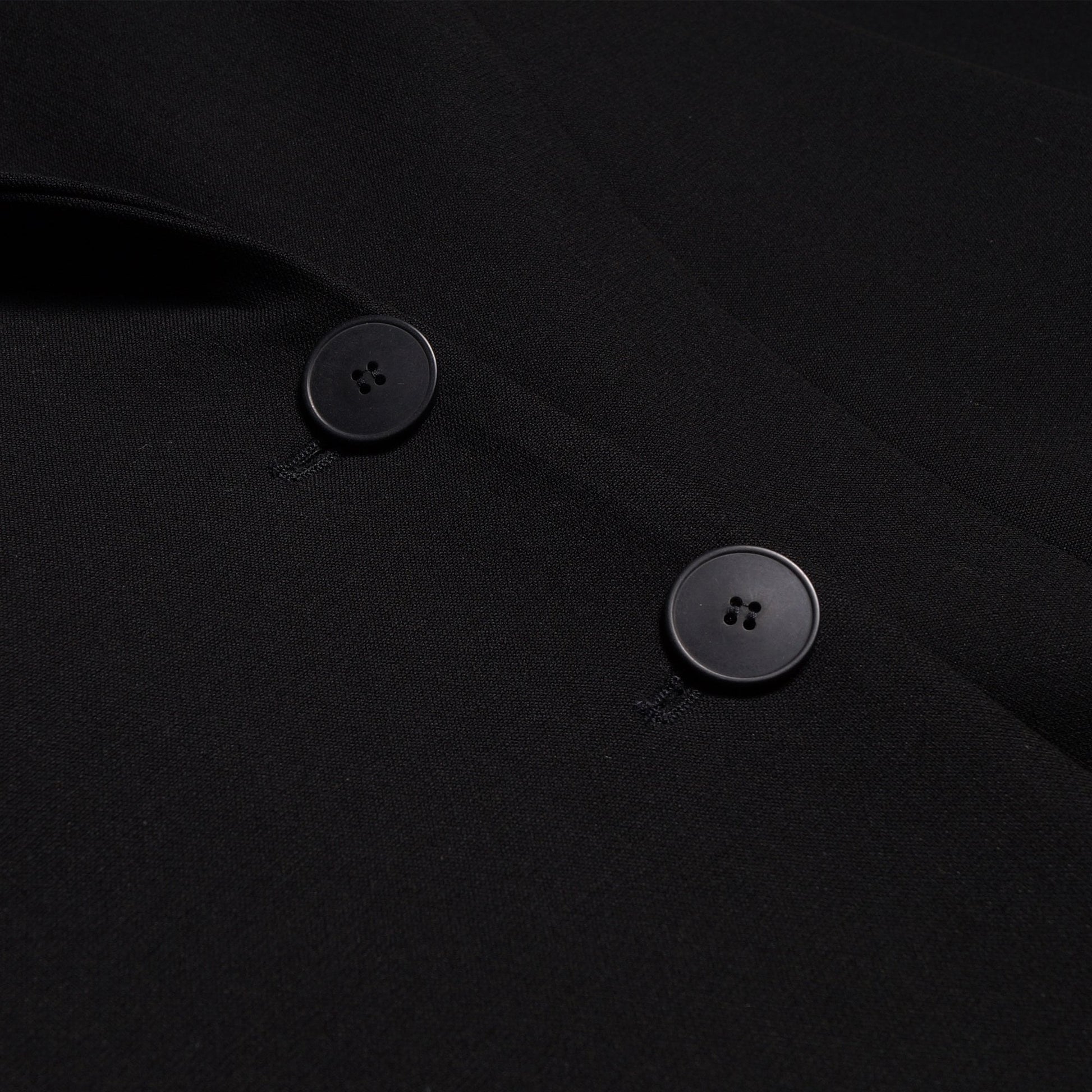 Ania Mantel Long Coat - Black
