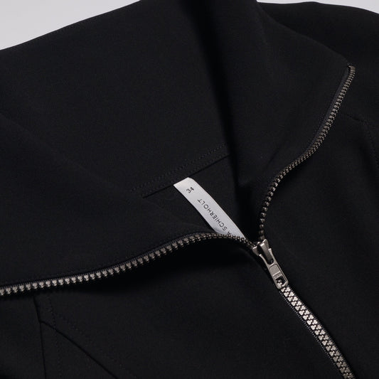 - Boxy Zipped Jacket - Black