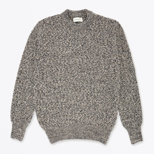 - Blenheim - Wool Knitted Jumper - Beige/Grey