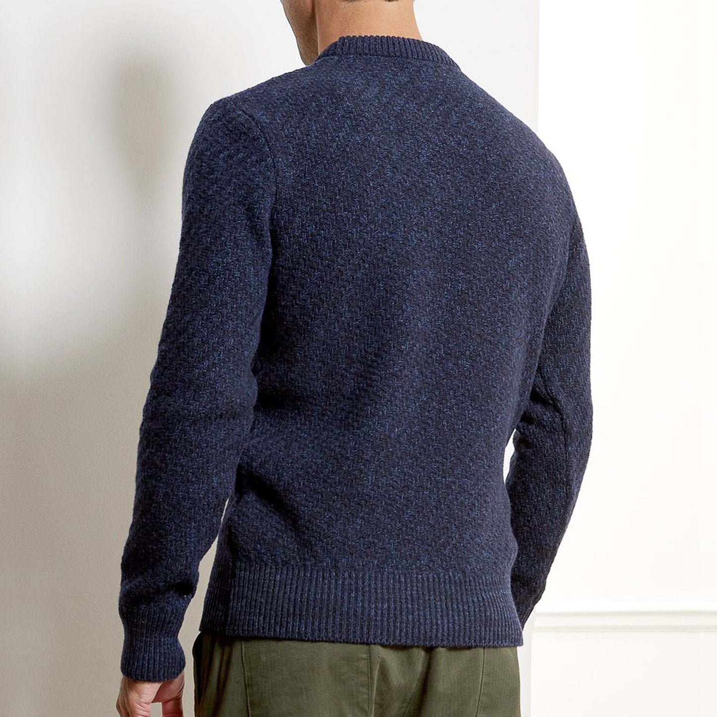 - Blenheim - Wool Knitted Jumper - Navy
