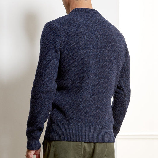 - Blenheim - Wool Knitted Jumper - Navy