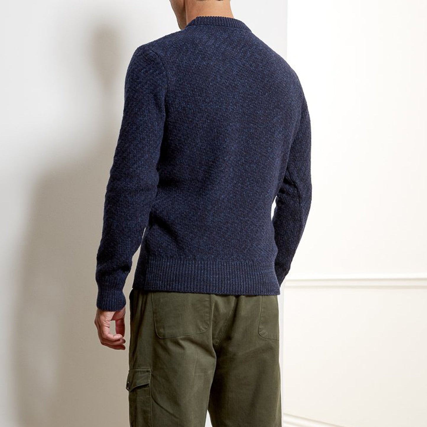 - Blenheim - Wool Knitted Jumper - Navy