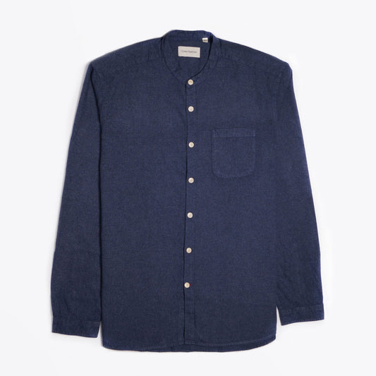 - Clerkenwell - Cotton Tab Shirt - Navy