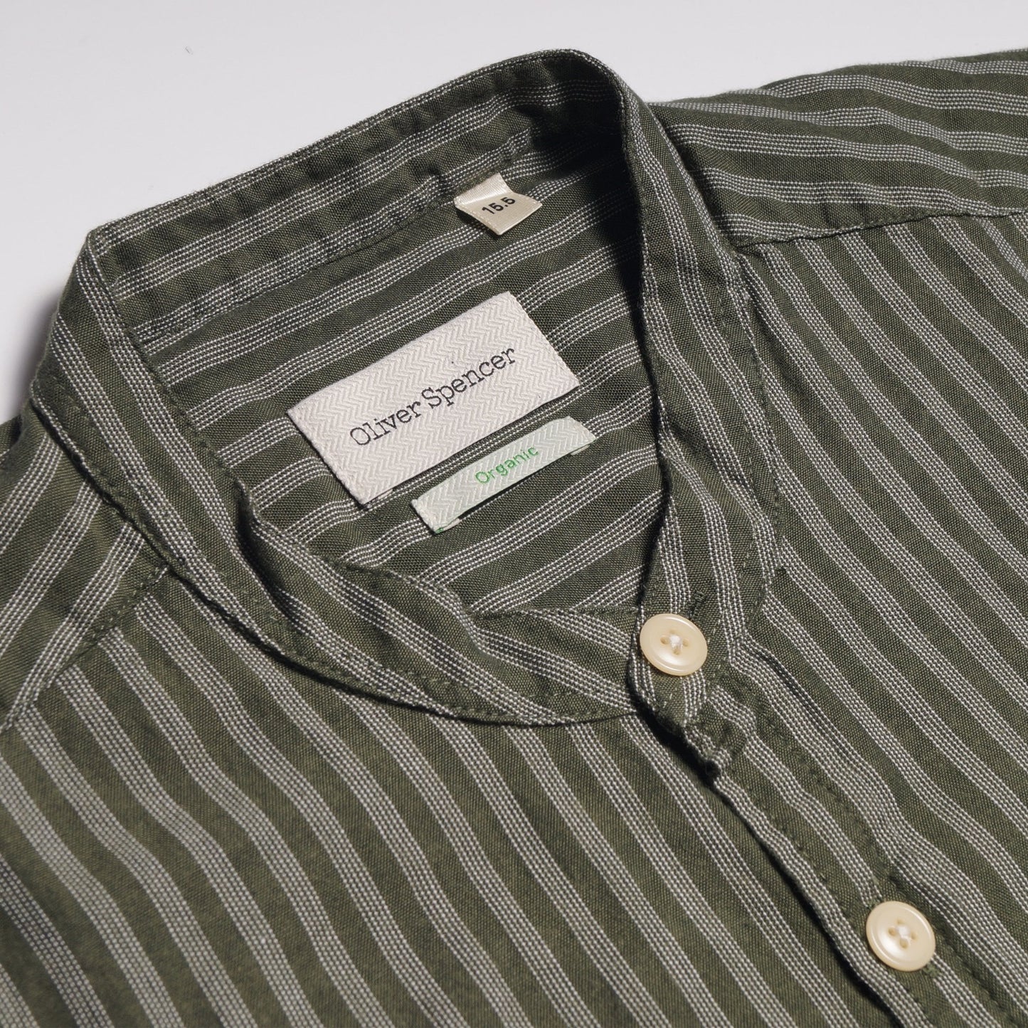 Grandad Stripe Shirt - Navy
