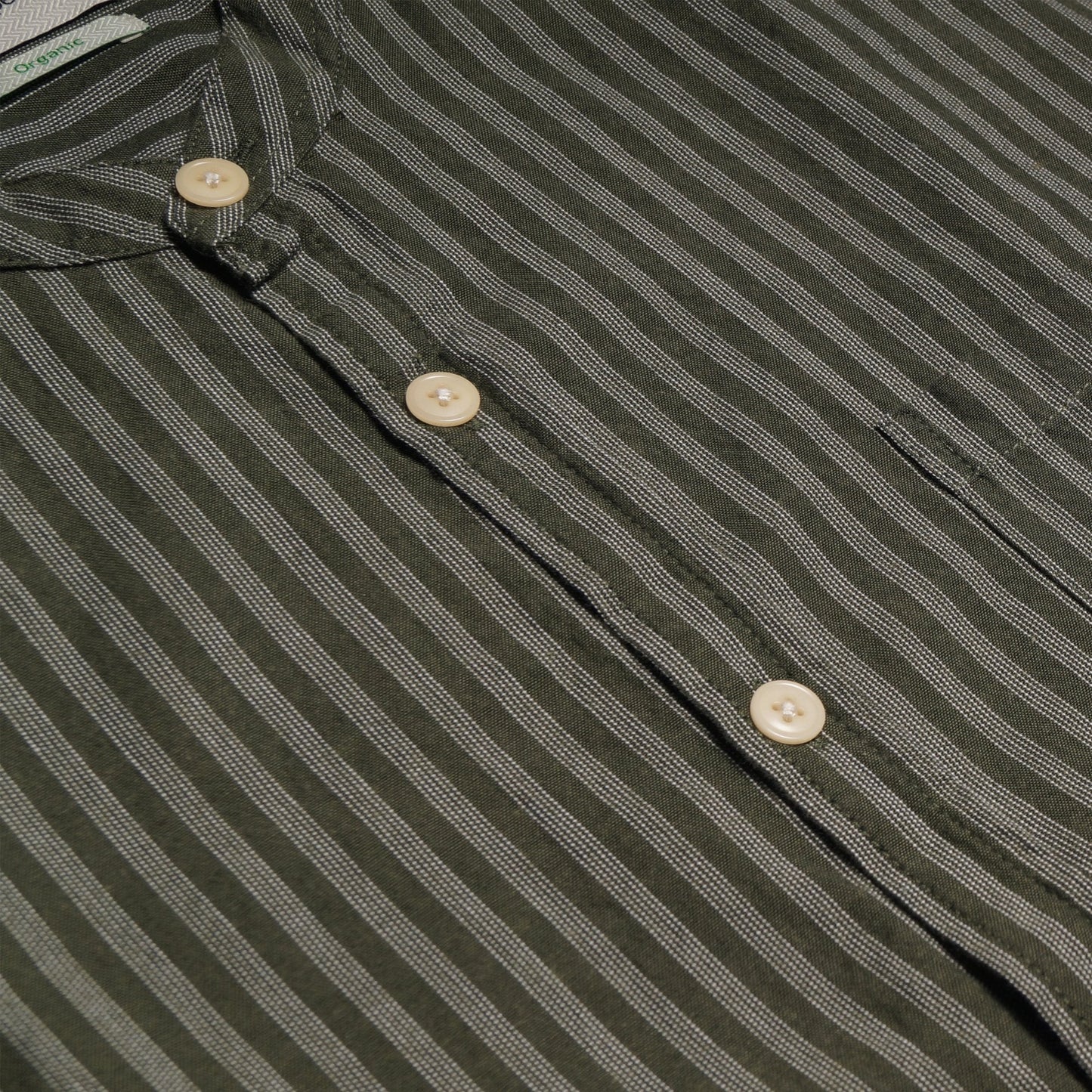 Grandad Stripe Shirt - Navy