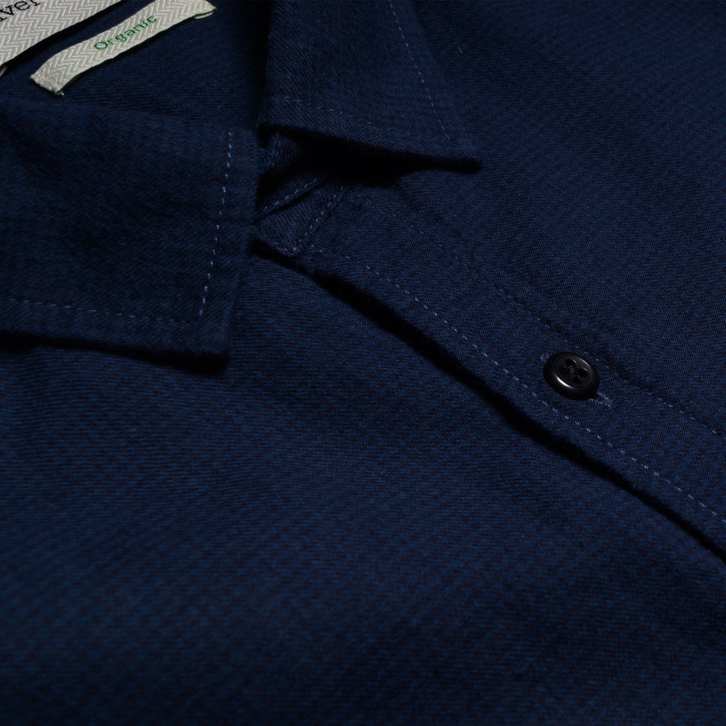 - Clerkenwell - Cotton Mini Check Tab Shirt - Navy