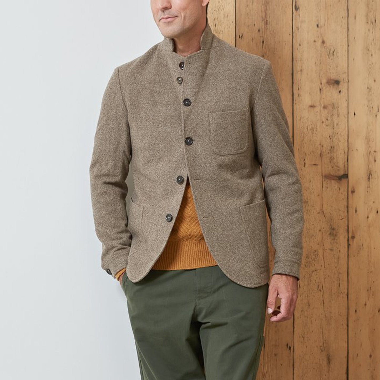 - Solms - Wool Jacket - Taupe