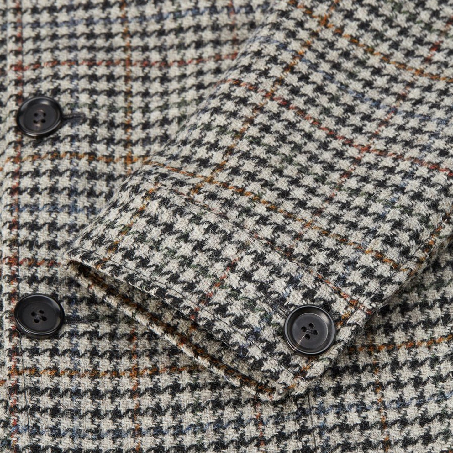 - Solms - Wool Houndstooth Jacket - Beige