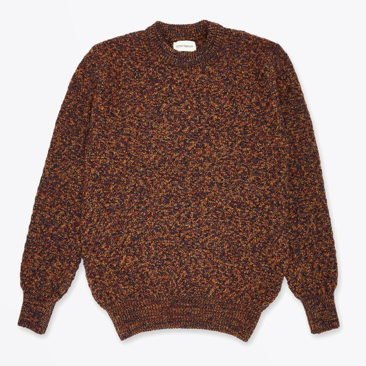 - Blenheim - Wool Knitted Jumper - Rust/Red