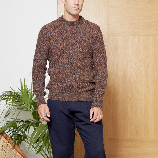 - Blenheim - Wool Knitted Jumper - Rust/Red