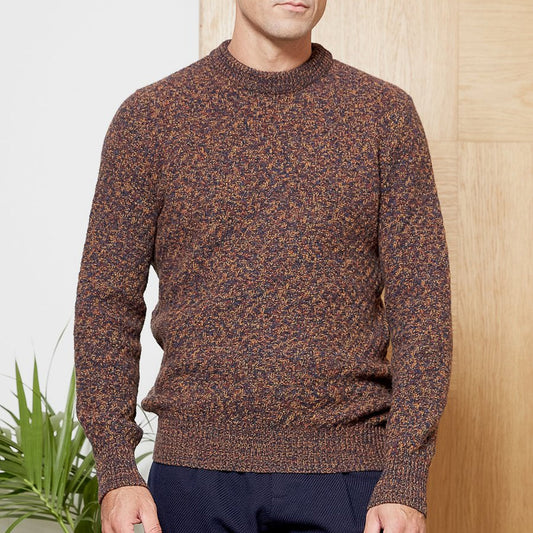 - Blenheim - Wool Knitted Jumper - Rust/Red