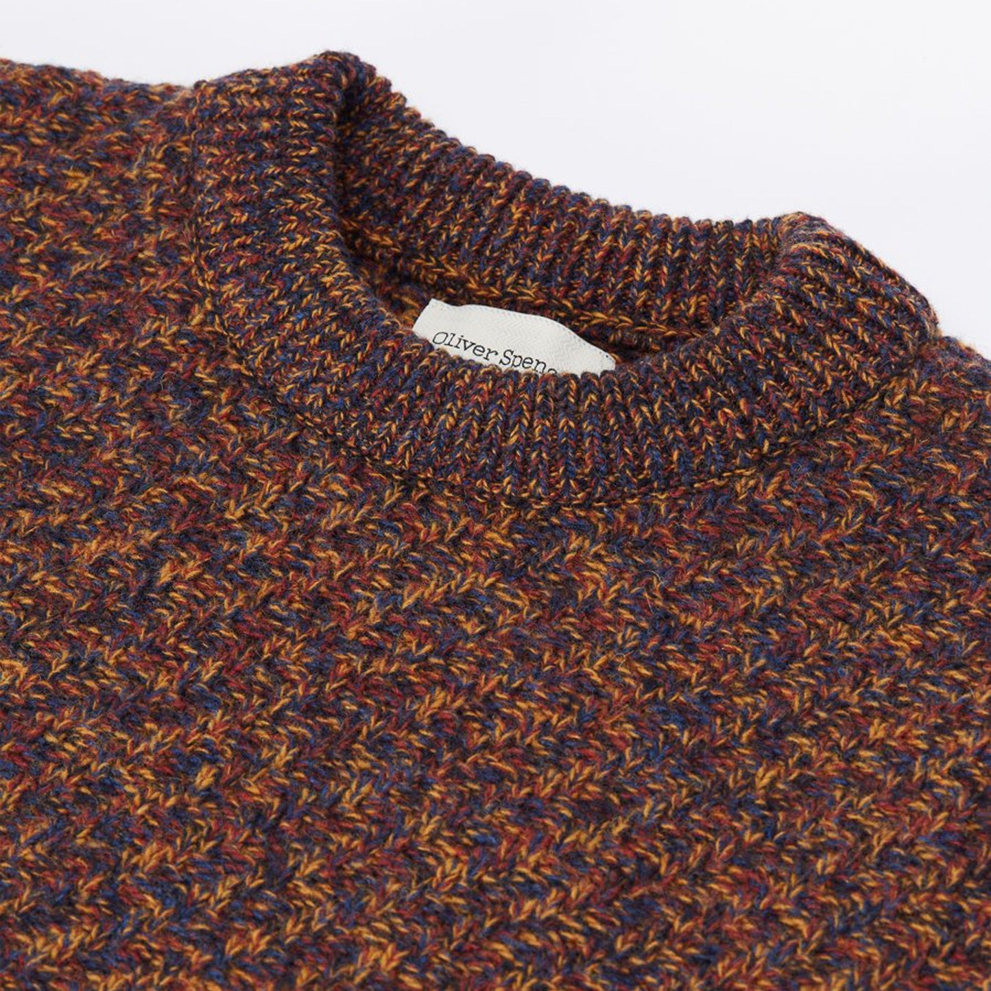 - Blenheim - Wool Knitted Jumper - Rust/Red