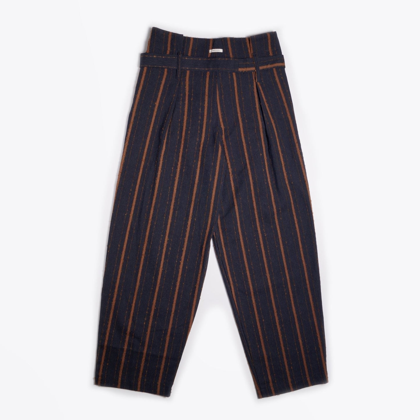 - Striped Trousers - Navy
