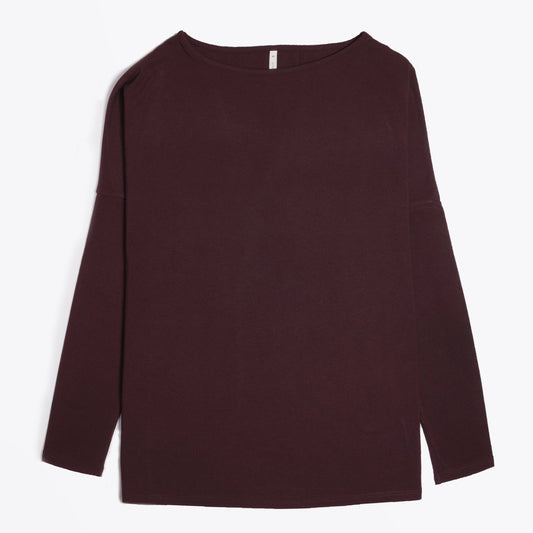 - Long Sleeve Top - Burgundy