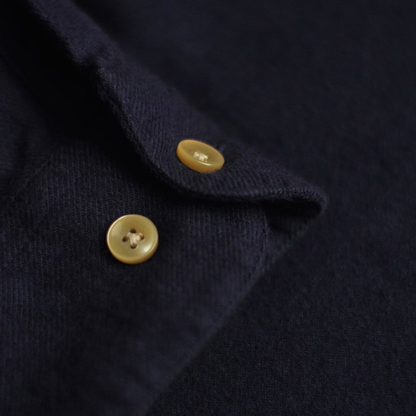 - Teca - Flannel Pocket Shirt - Navy