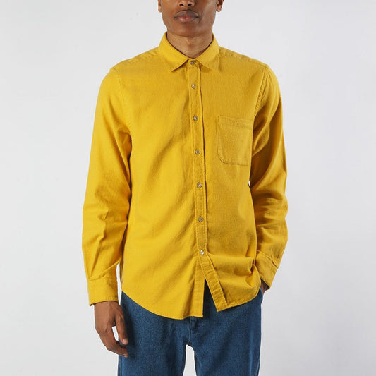 - Teca - Flannel Pocket Shirt - Mustard