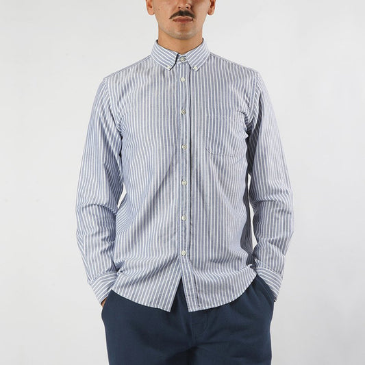 - Belavista - Stripe Shirt - Blue/White