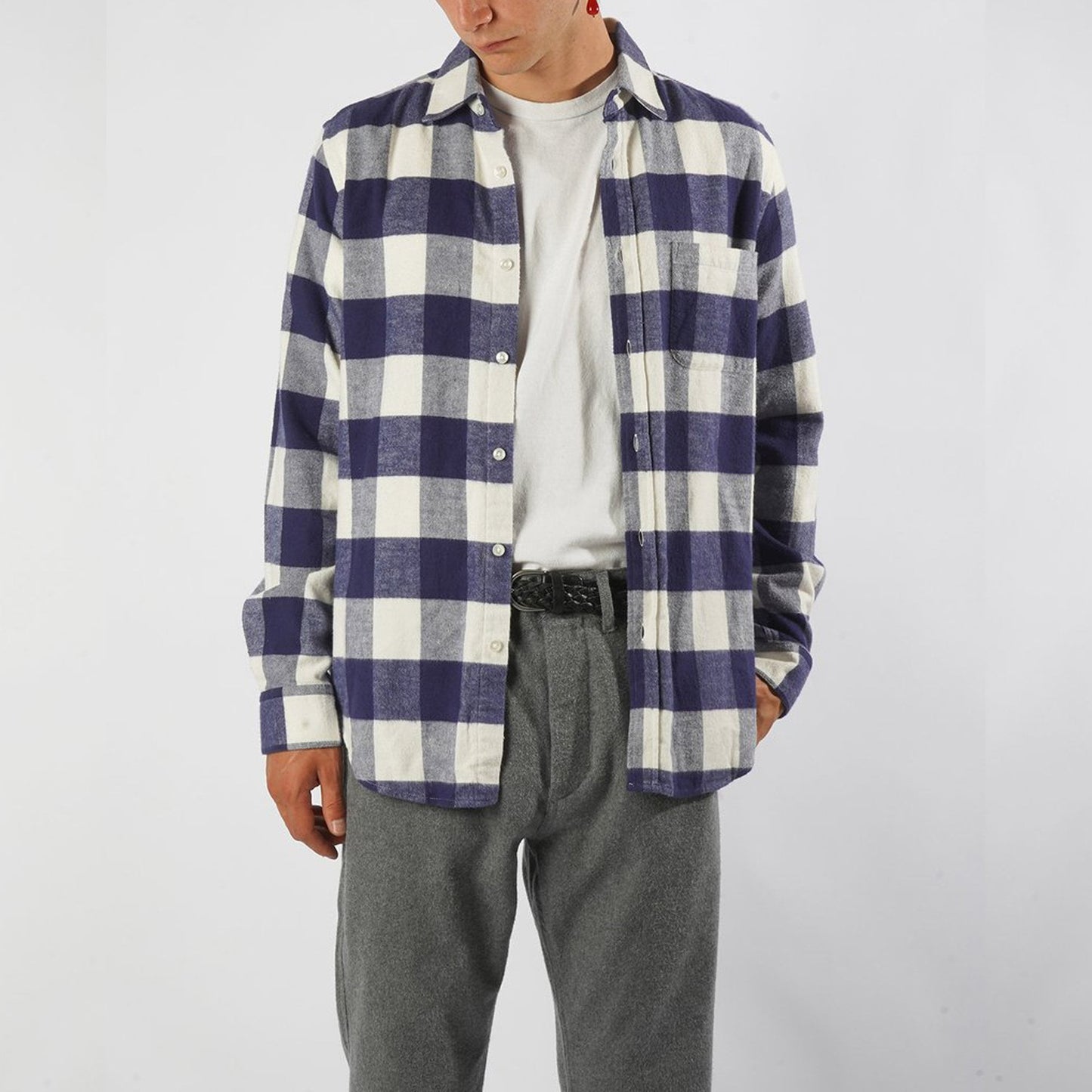 - Buffalo - Checked Shirt - Blue/White