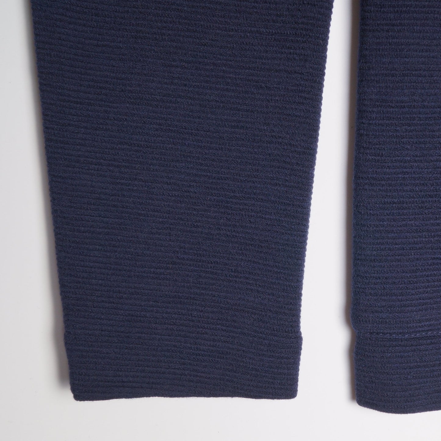 - Ribbed Wool Jacket - Navy