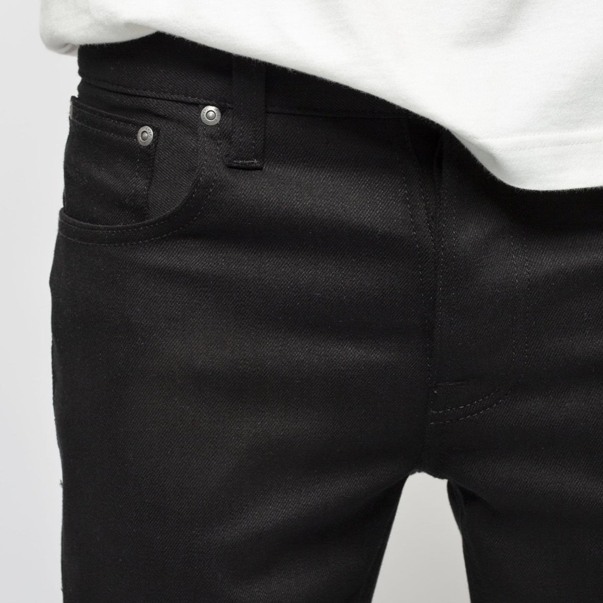 Nudie - Grim Tim - Dry Ever Black  Jeans - Black