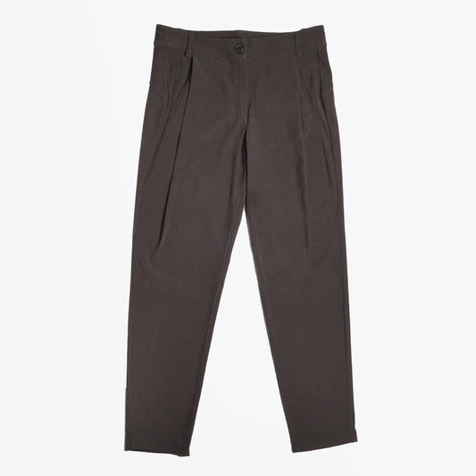 - Pleated Trousers - Khaki