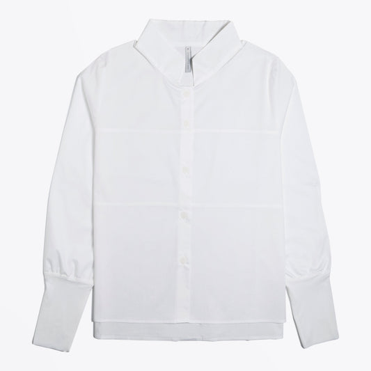 - Cotton Stretch Shirt - White