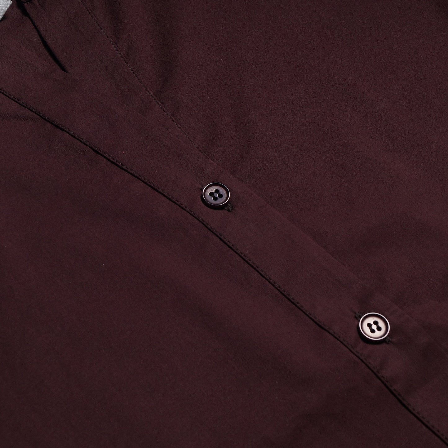 - Boxy Stretch Shirt - Burgundy
