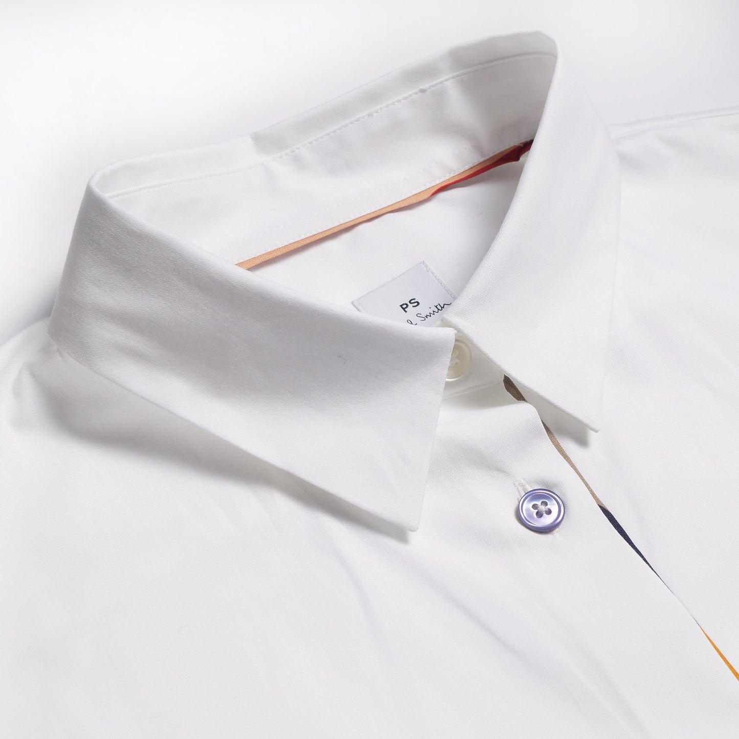 - Contrast Stripe Shirt - White