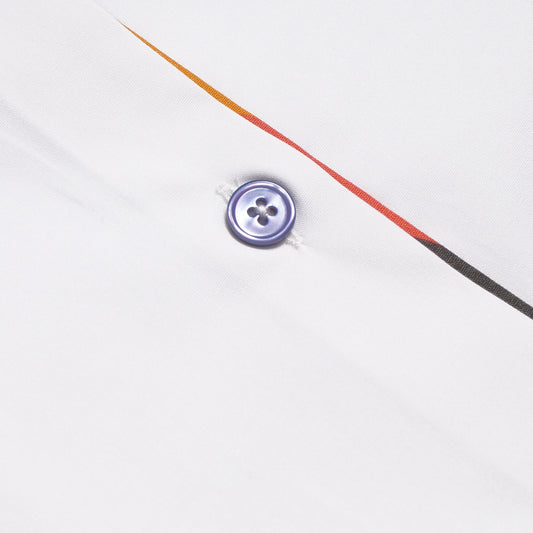 - Contrast Stripe Shirt - White