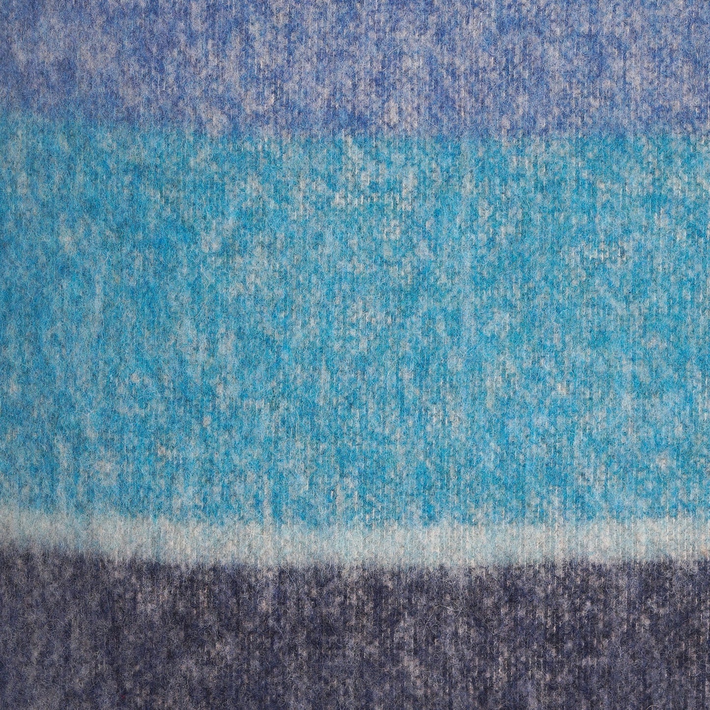 - Alpaca-Blend Stripe Scarf - Navy/Blue