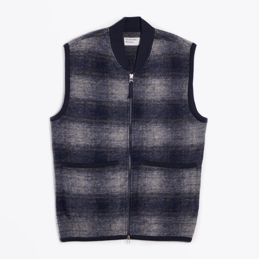 - Austin Wool Fleece Waistcoat - Navy