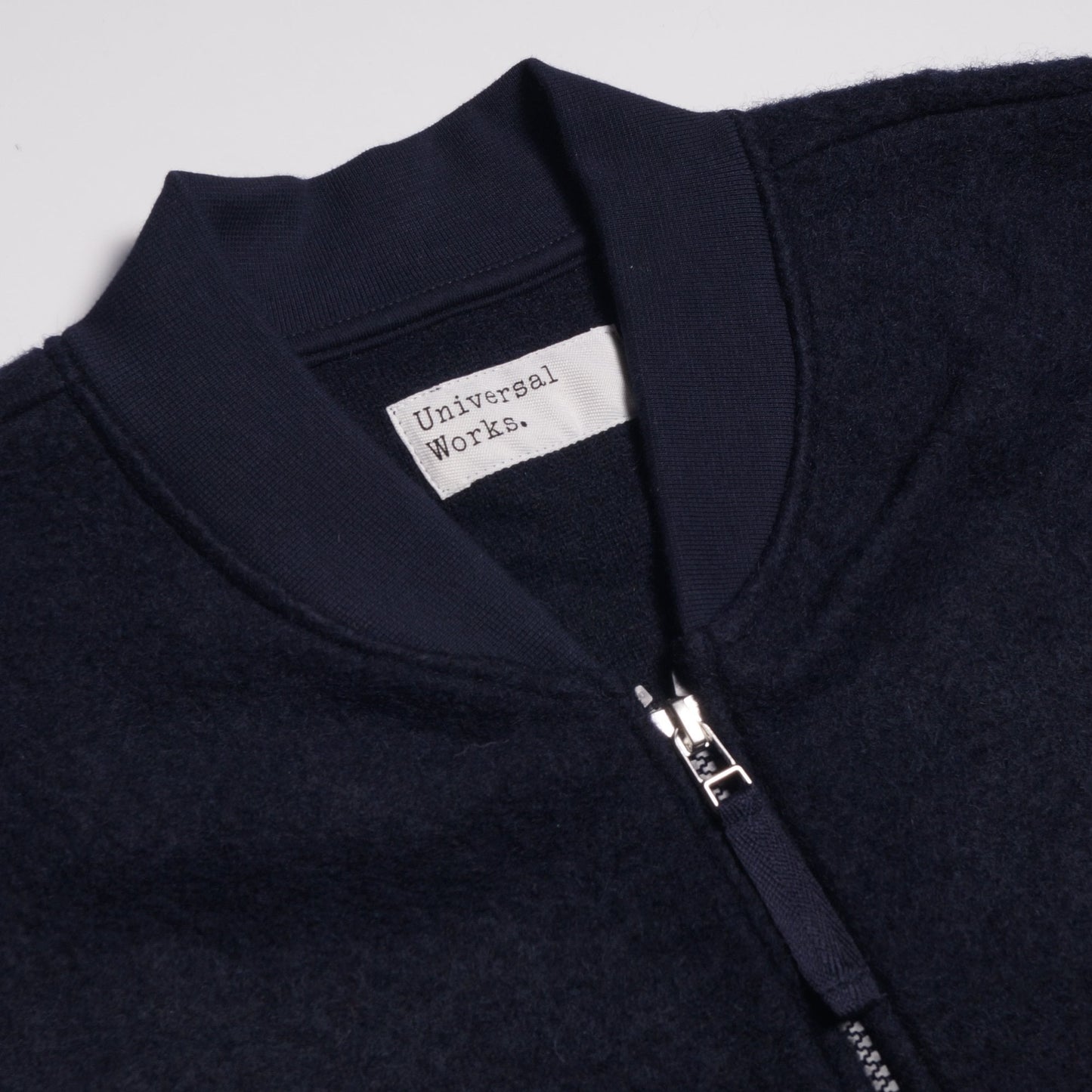 - Wool Fleece Zip Waistcoat - Navy