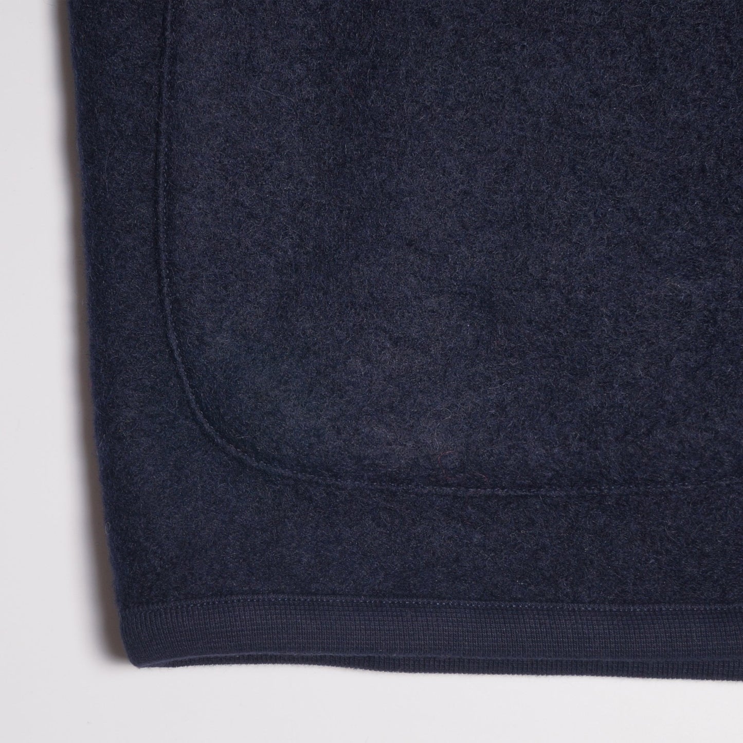 - Wool Fleece Zip Waistcoat - Navy