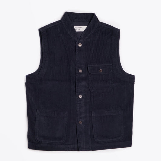 - Corduroy Waistcoat - Navy