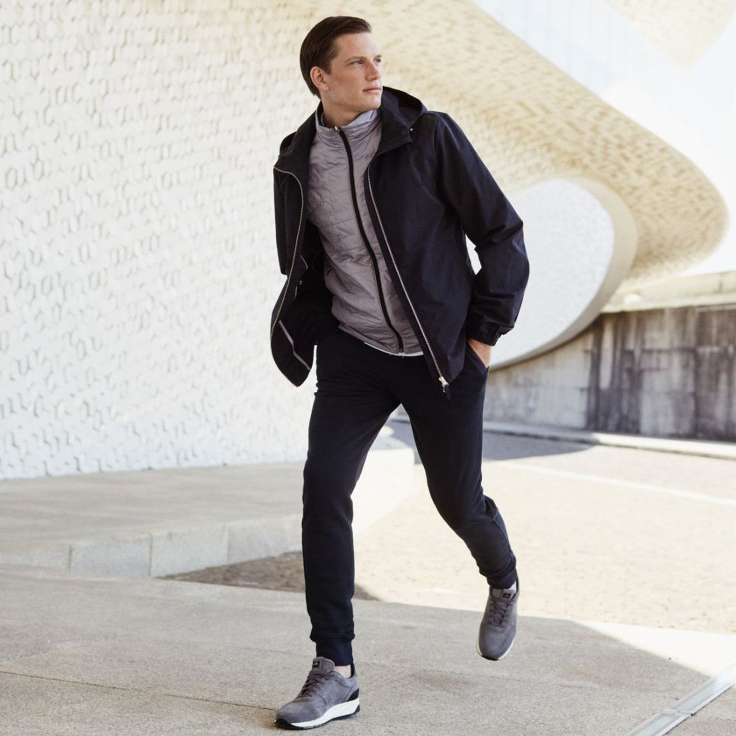 - Farell Suede Trainers - Grey