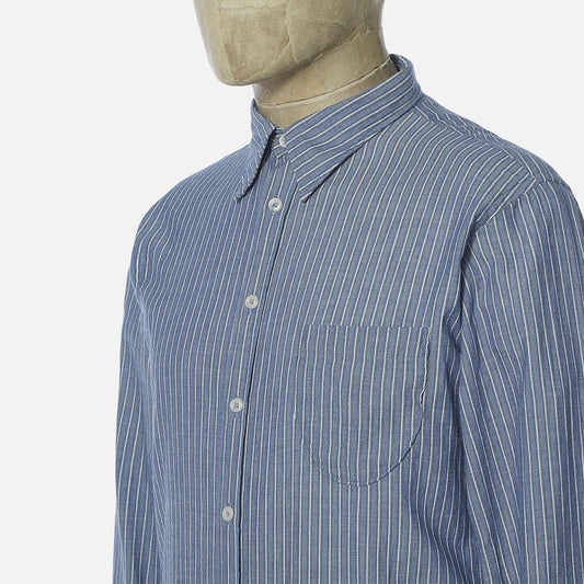- Brook - Stripe Shirt - Blue